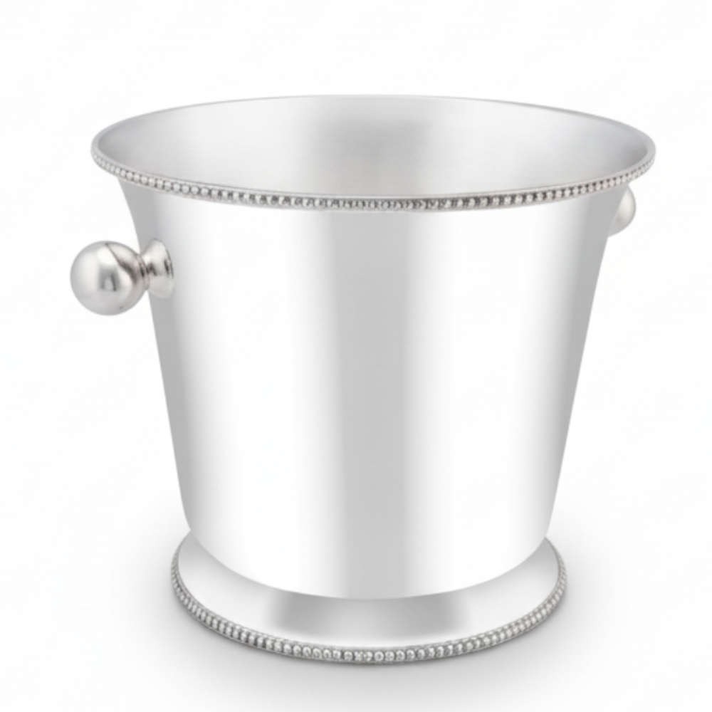 Balde Para Garrafa Redondo Silverlux Pérola 4 Litros