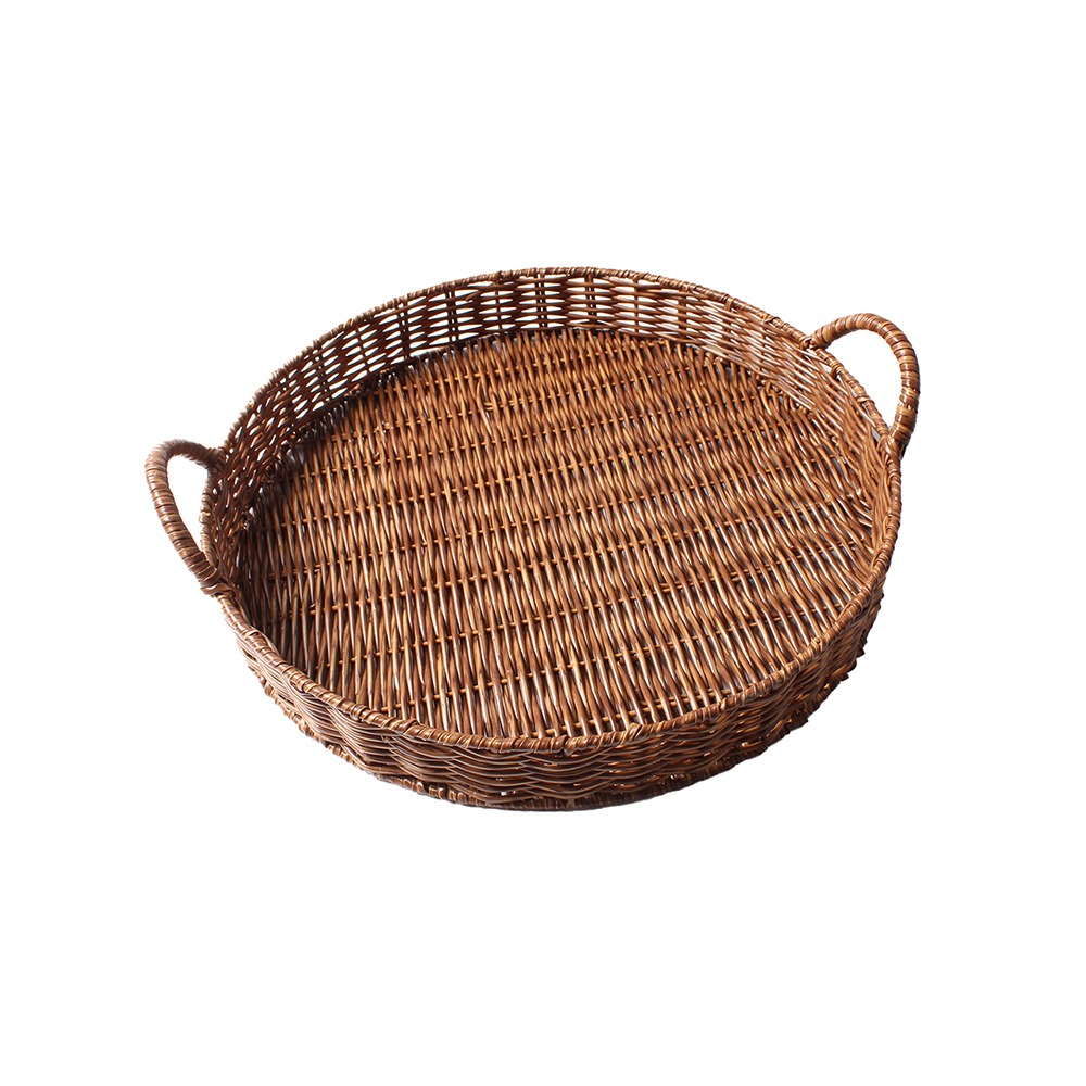 Bandeja Com Alça Lyor Rattan 38 Cm