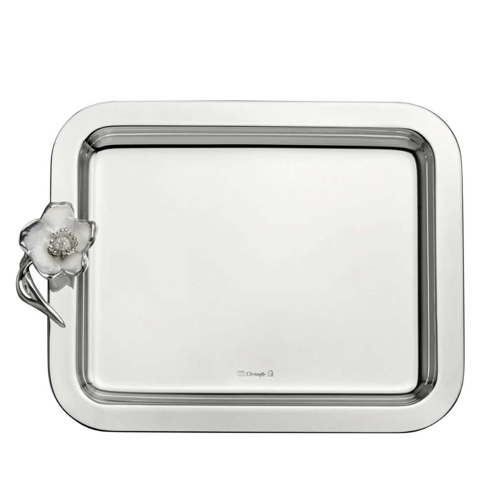 Bandeja Retangular 20 X 16 Cm Anemone Christofle Bandeja Retangular 20 X 16 Cm Anemone Christofle