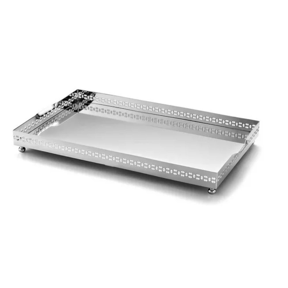 Bandeja Retangular Mirror Cross Bandeja Retangular Mirror Cross