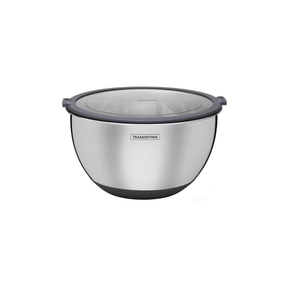 Bowl Aco Inox C/tampa Silicone - Cucina