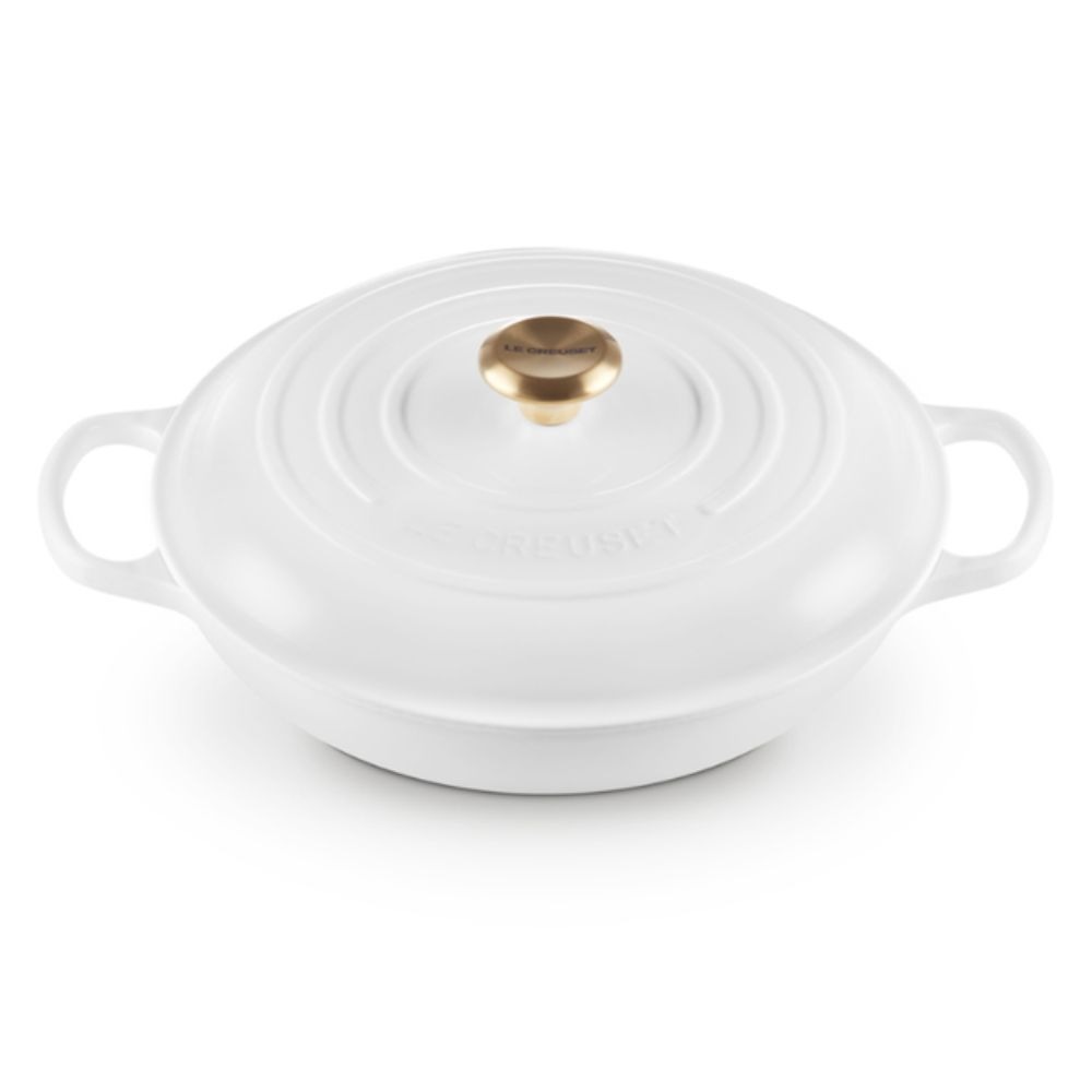 Cacarola Buffet Le Creuset Signature 30 Cm -pegador Dourado