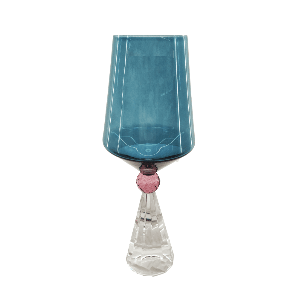 Taca Para Agua Prisma Azul