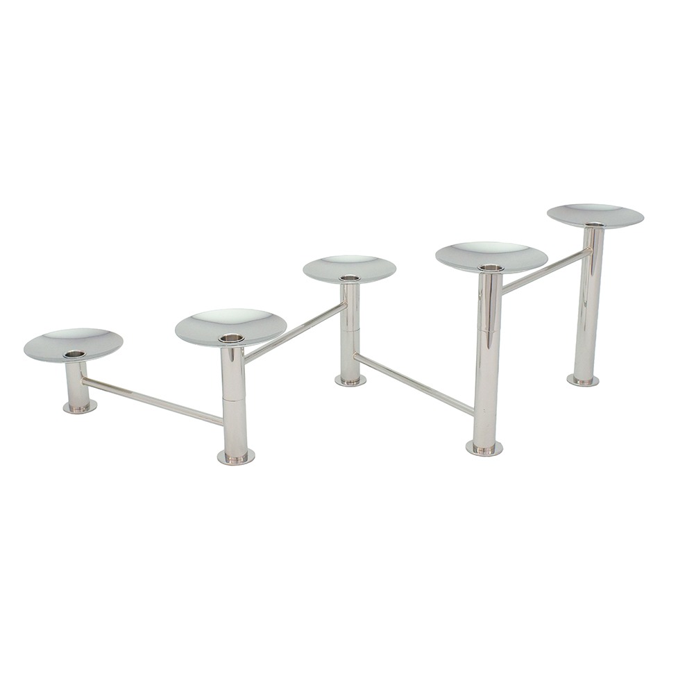 Candelabro Articulado 5 Velas Prata – Orfevrerie Royale