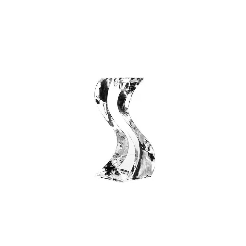 Castiçal Para 1 Vela Rogaska Crystal Swan 16,5 X 10 Cm