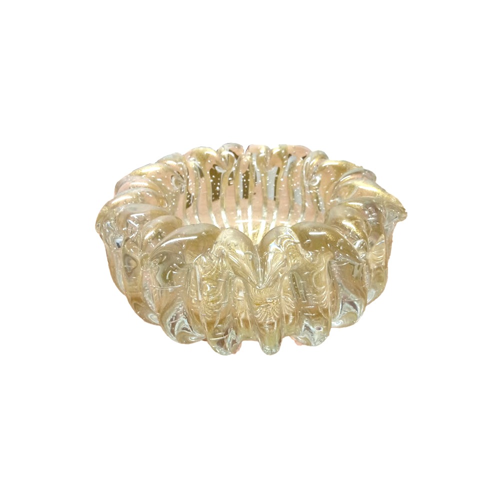 Centro de Mesa Medio Nice C/ Ouro Cristais D´labone 30 Cm