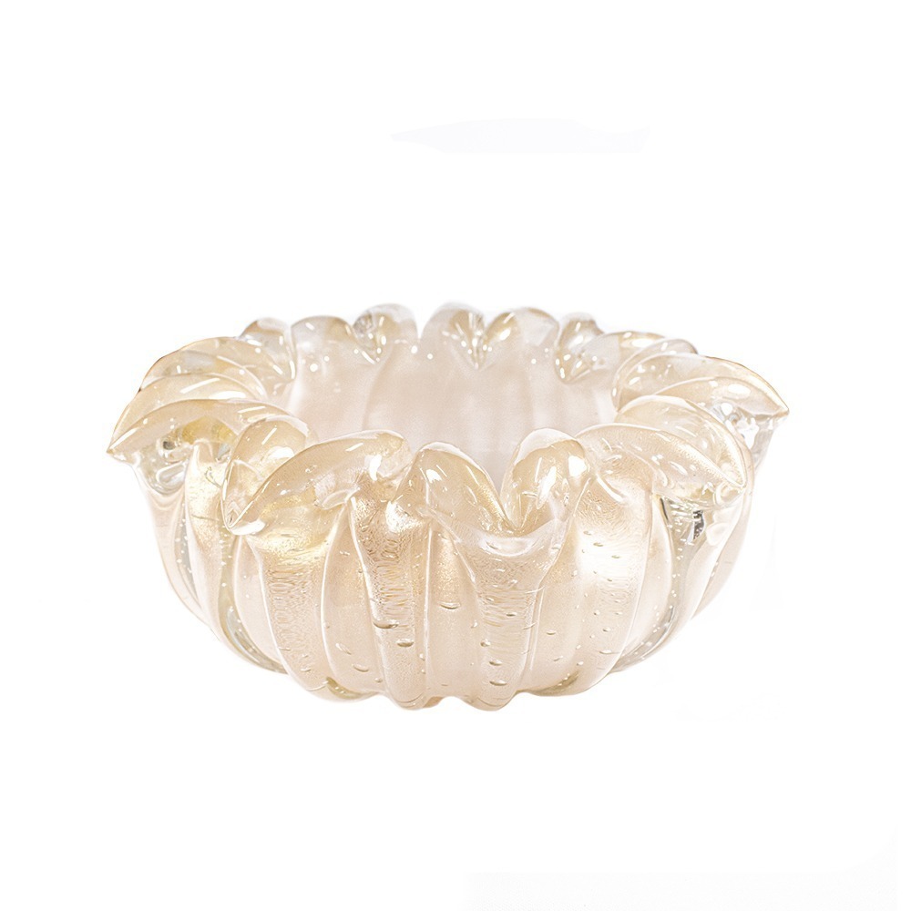 Centro de Mesa Medio Nice C/ Ouro Cristais D´labone 30 Cm