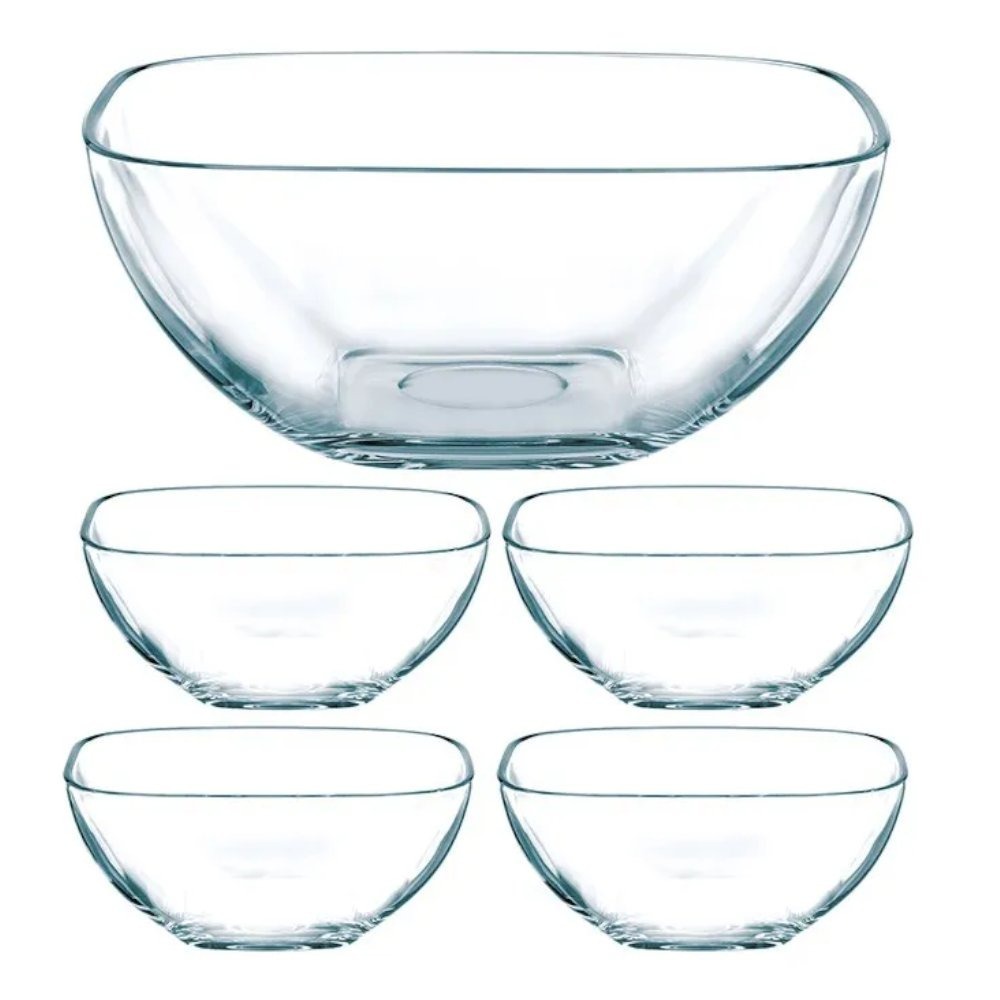 Conjunto de Saladeira e Bowls Nachtmann Domino - 5 Peças