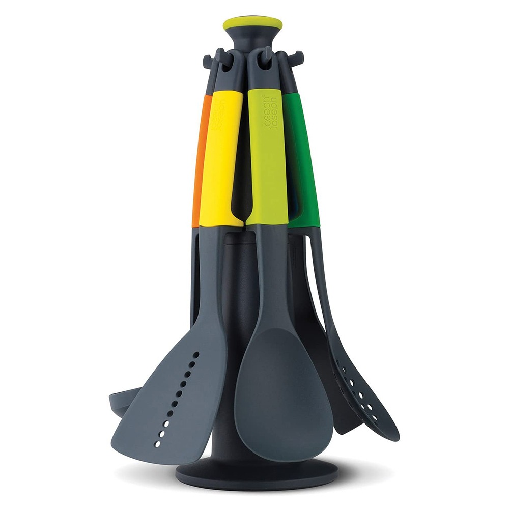 Conjunto de Utensílios Com Suporte Carrossel Joseph Joseph Elevate - 6 Peças Conjunto de Utensílios Com Suporte Carrossel Joseph Joseph Elevate - 6 Peças