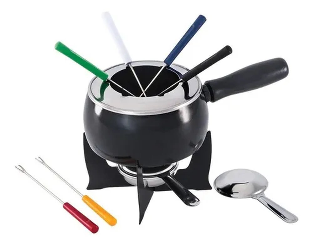 Conjunto Para Fondue C/ 10 Pecas Brinox Conjunto Para Fondue C/ 10 Pecas Brinox