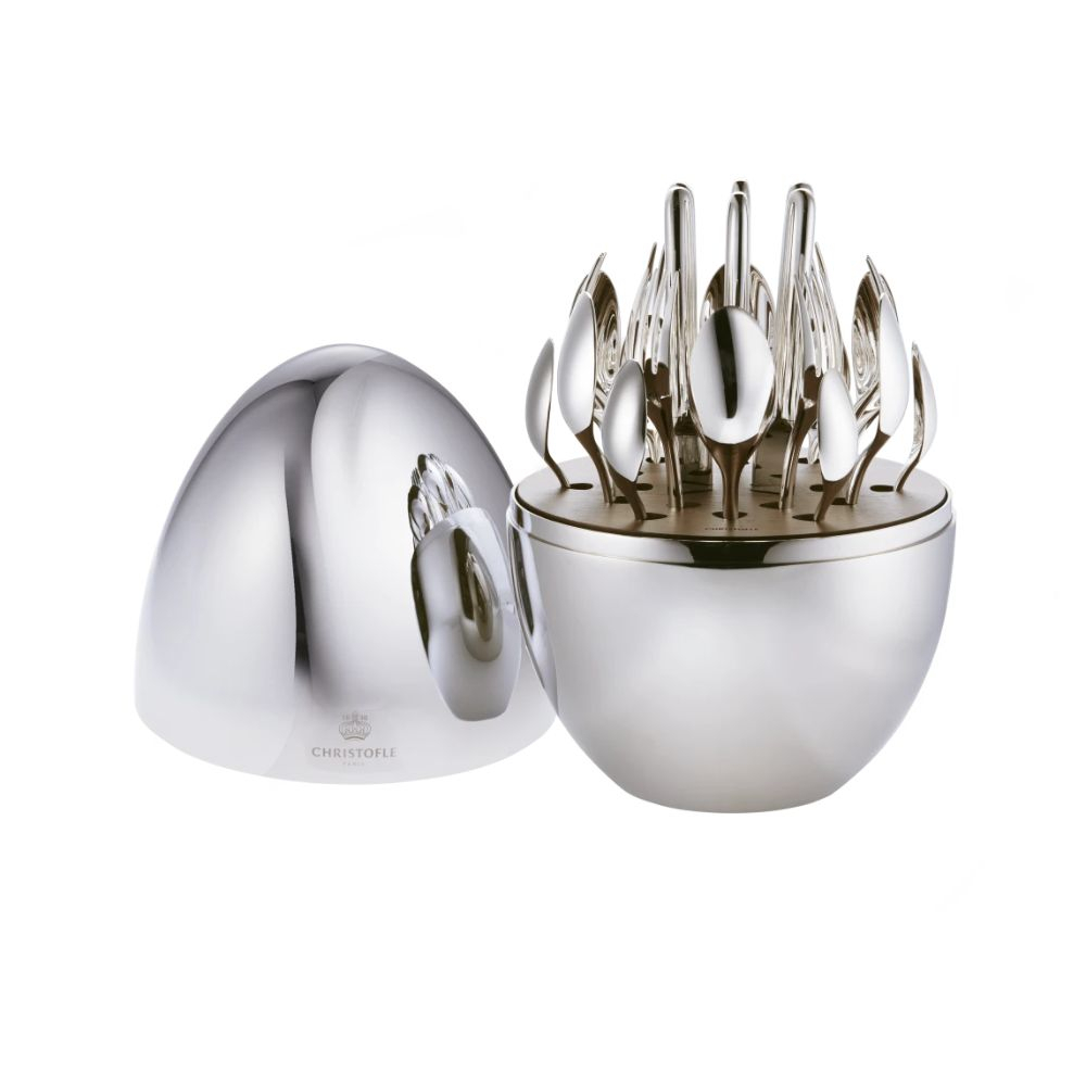 Faqueiro C/ 24 Peças Em prata Christofle Mood Easy - Sobremesa