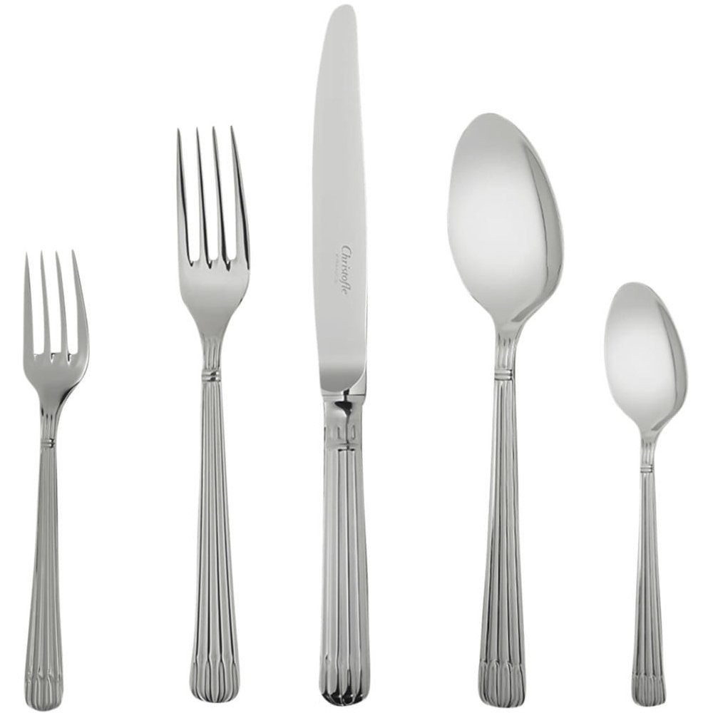 Faqueiro Christofle Osiris Aço Inox 125 Peças