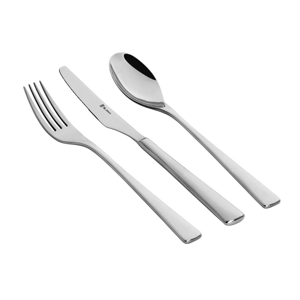 Faqueiro St. James New Silhouette Aco Inox 130 Pecas