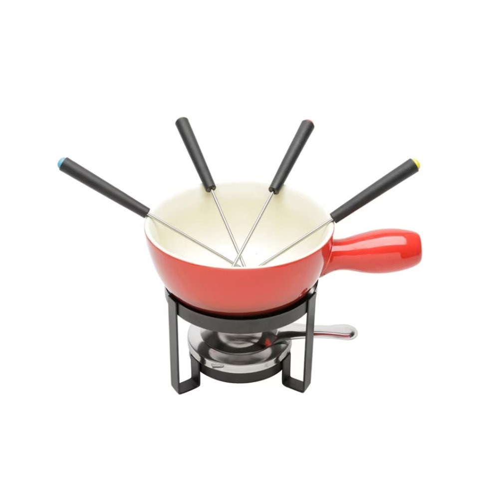 Conjunto Para Fondue Lyor Vermelho - 8 Pecas