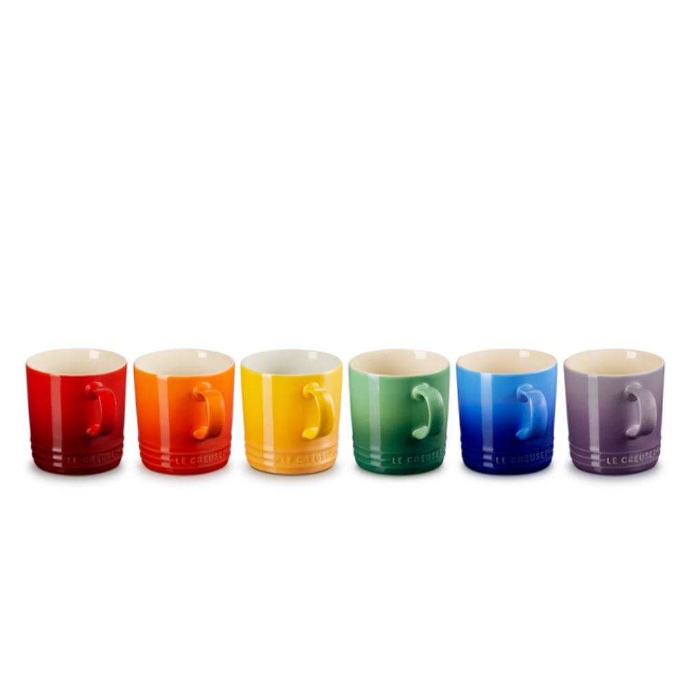 Jogo C/ 6 Canecas London Le Creuset Gift Rainbow 200 Ml Jogo C/ 6 Canecas London Le Creuset Gift Rainbow 200 Ml