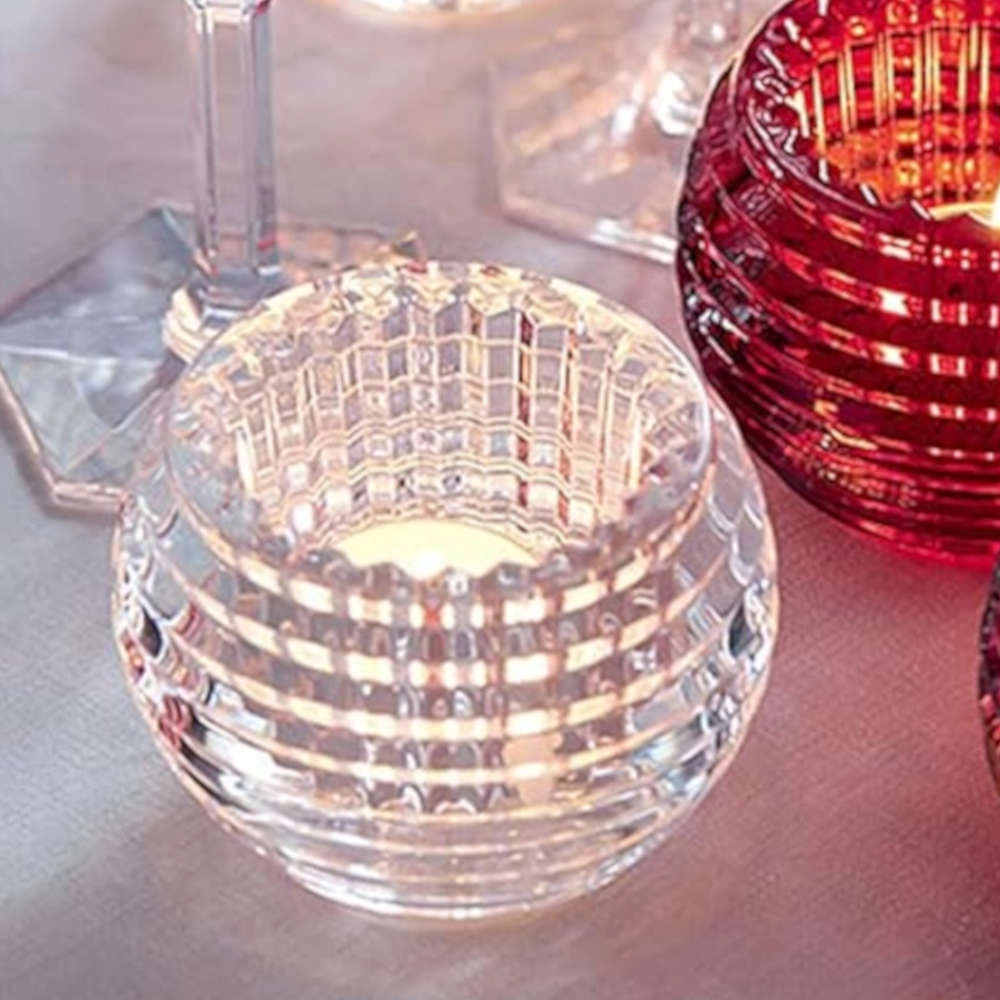 Jogo C/ 2 Casticais Em Cristal Baccarat Eye 9,5 Cm | Presentes