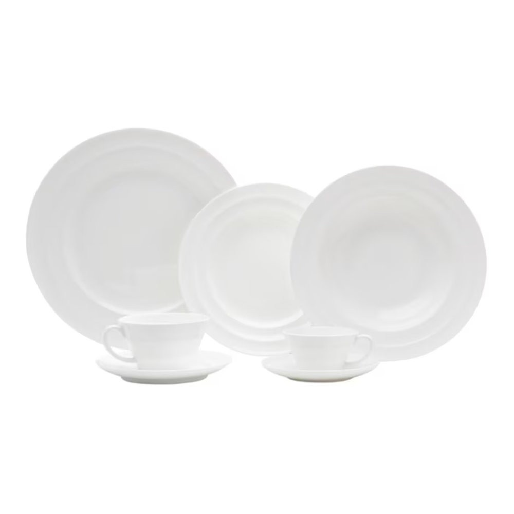 Aparelho de Jantar C/ 42 Pecas Wolff New Bone Bambu