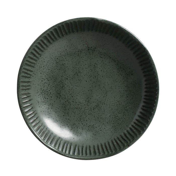 Jogo de Pratos Fundos Porto Brasil Linhas Greenery 22,5 Cm - 6 Peças
