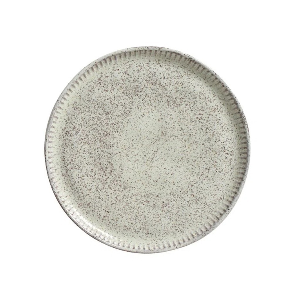 Jogo C/ 6 Pratos Sobremesa Porto Brasil Linhas Pistache 21,5 Cm