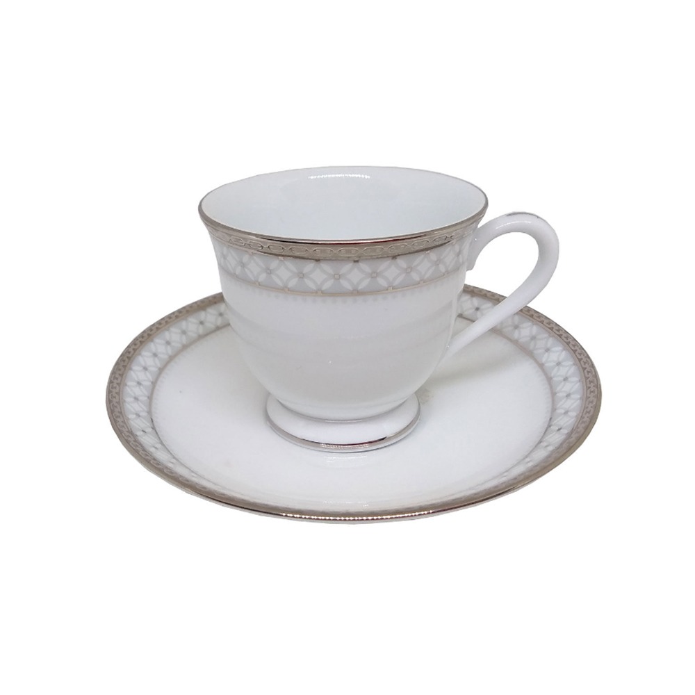 Jogo de Xícaras Para Café Com Pires Noritake Rochester - 6 Peças