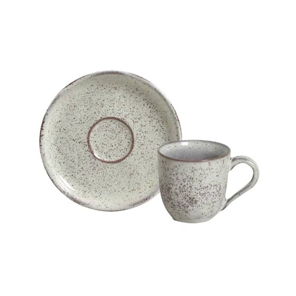 Jogo C/ 6 Xicaras Para Cafe Porto Brasil Bio Pistache 120 Ml