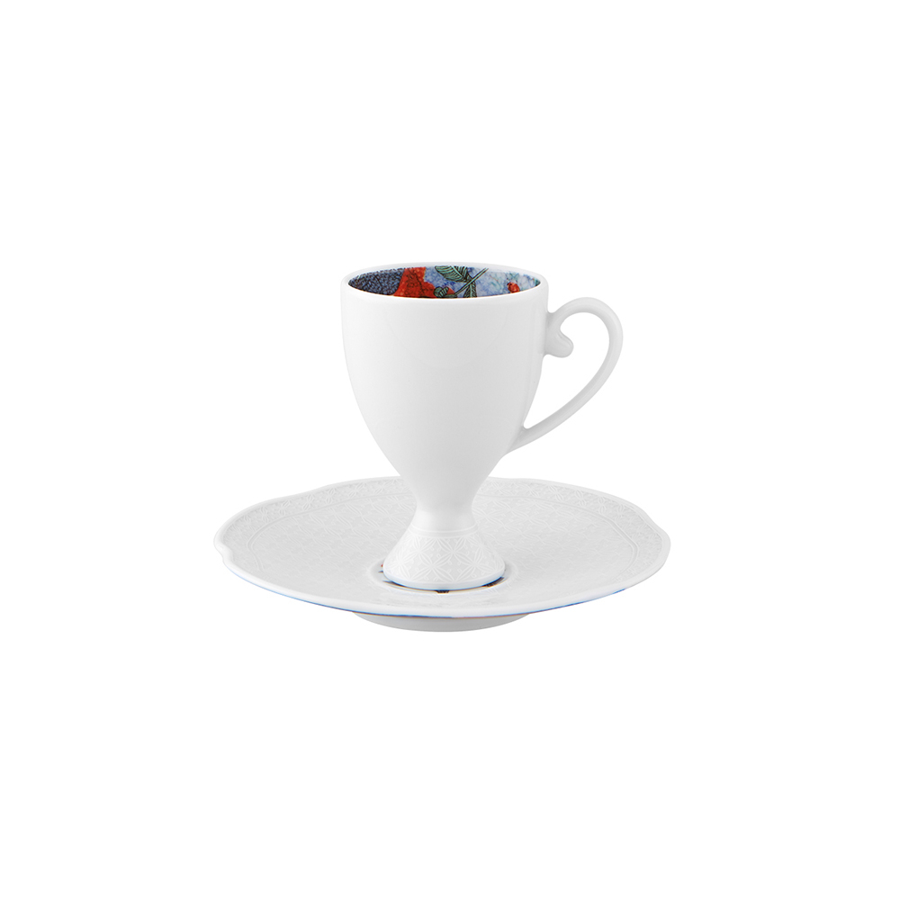 Jogo de Xícaras Para Café Com Pires Vista Alegre Duality 8 Cm - 4 Peças Jogo de Xícaras Para Café Com Pires Vista Alegre Duality 8 Cm - 4 Peças