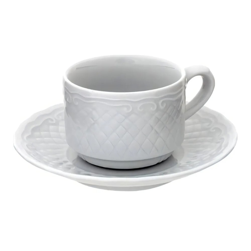 Jogo de Xicaras Para Cafe Com Pires Vista Alegre Escorial