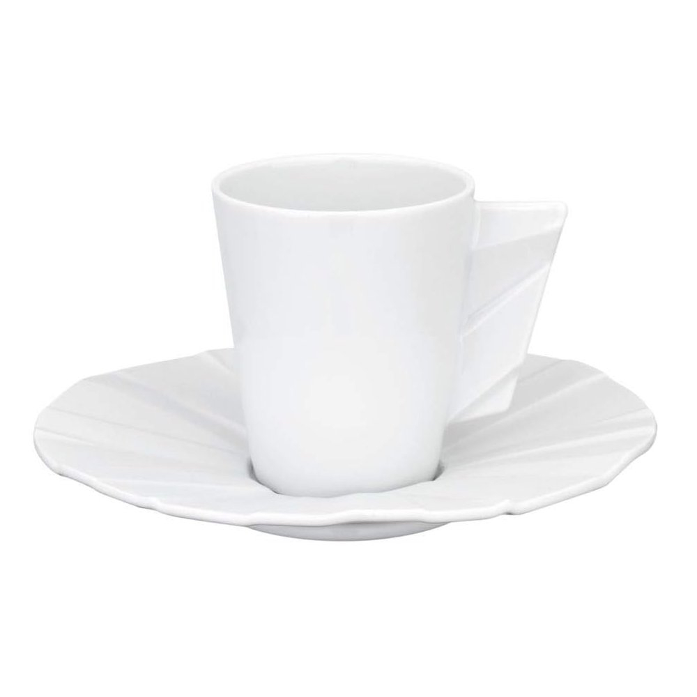 Jogo C/ 4 Xicara Para Cha Vista Alegre Matrix White Glazed 84 Ml