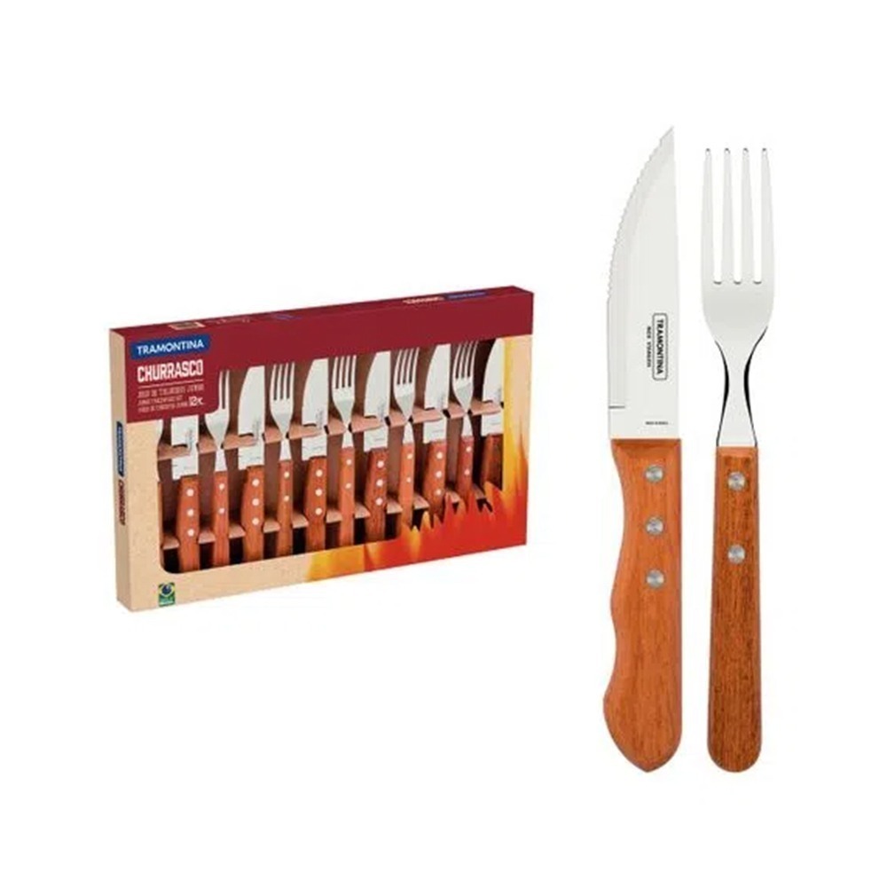 Jogo Para Churrasco Tramontina Dynamic - 12 Peças