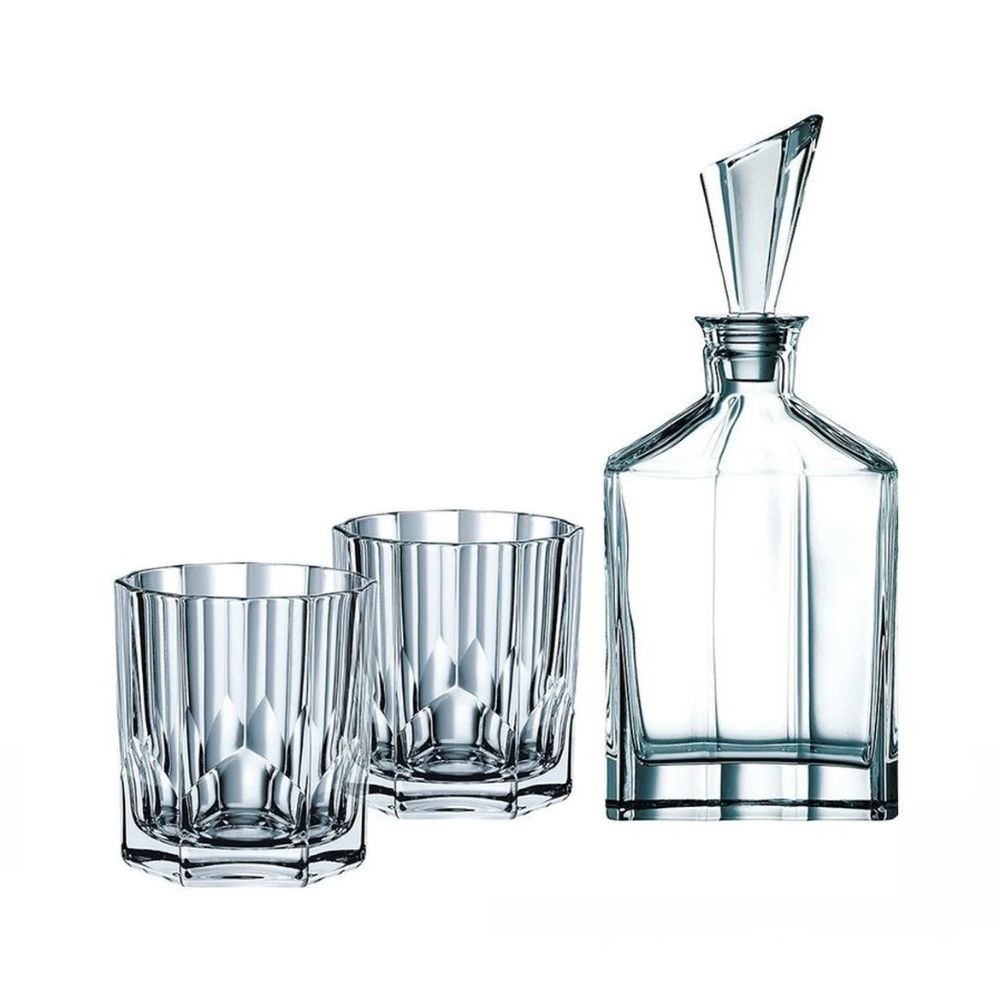 Jogo Para Whisky Nachtmann Aspen - 3 Peças