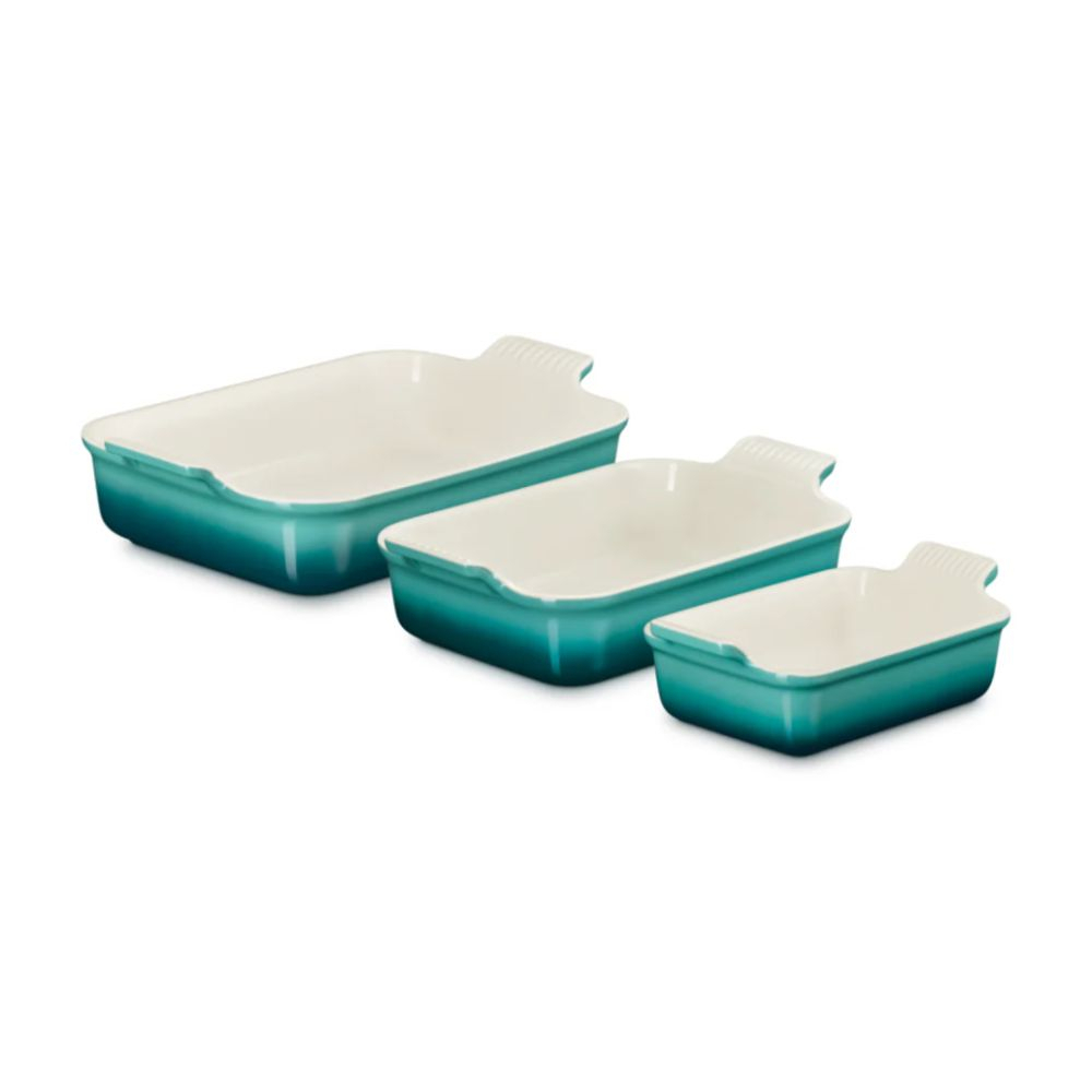 Kit C/ 3 Travessas Retangulares Heritage Le Creuset Kit C/ 3 Travessas Retangulares Heritage Le Creuset