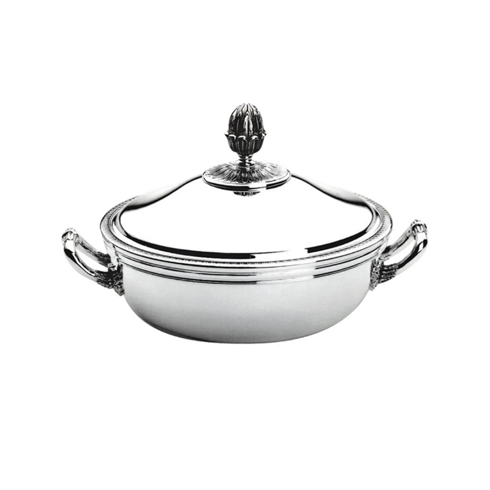 Legumeira C/ Tampa Christofle Perles 21 Cm