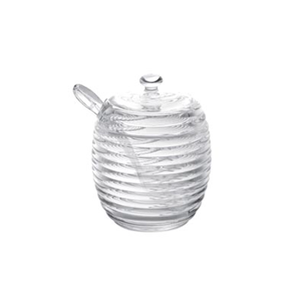 Açucareiro Com Colher e Tampa Lyor Colméia 210 Ml