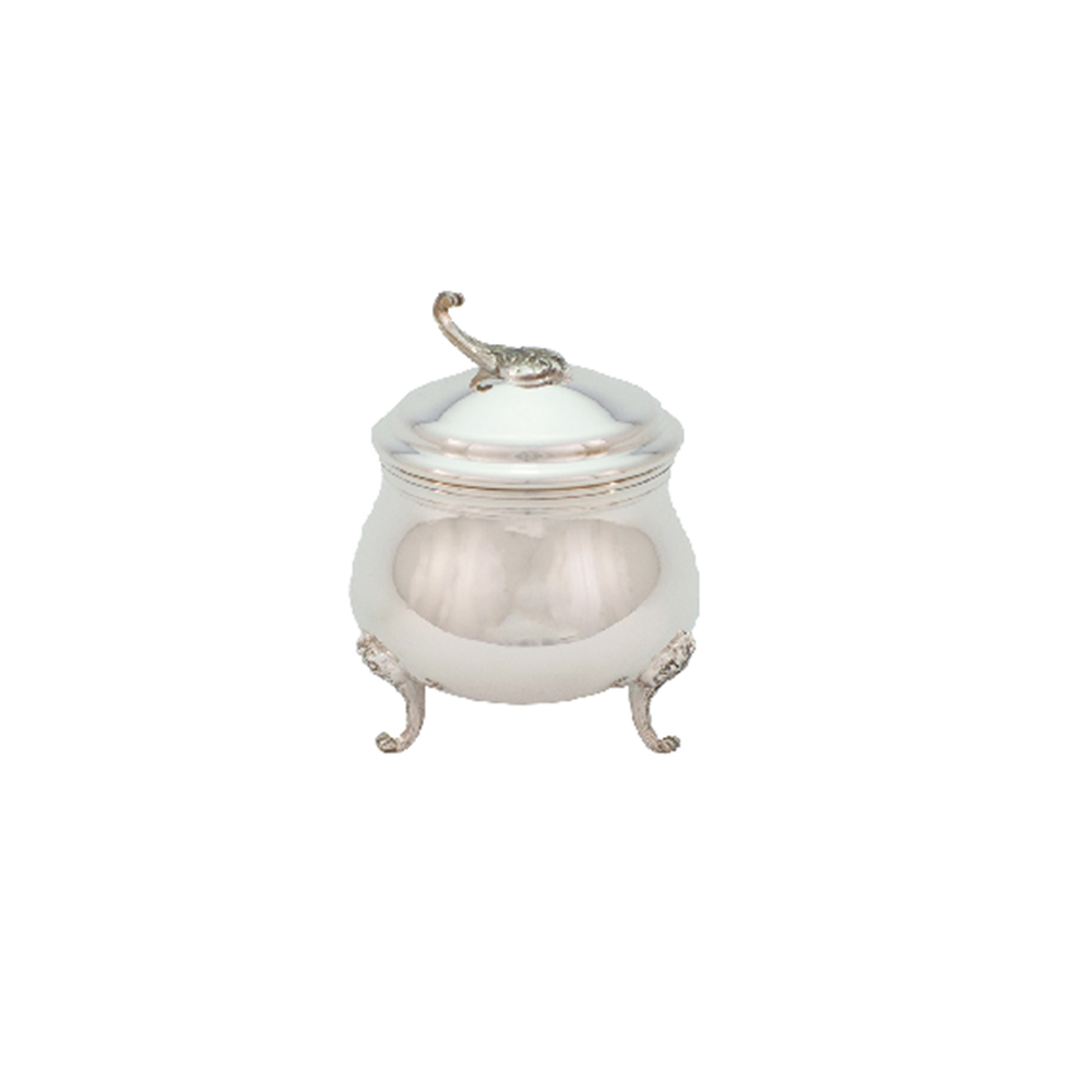 Açucareiro Orfèvrerie Royale Chambord Em Prata 10 X 10 X 15 Cm Açucareiro Orfèvrerie Royale Chambord Em Prata 10 X 10 X 15 Cm