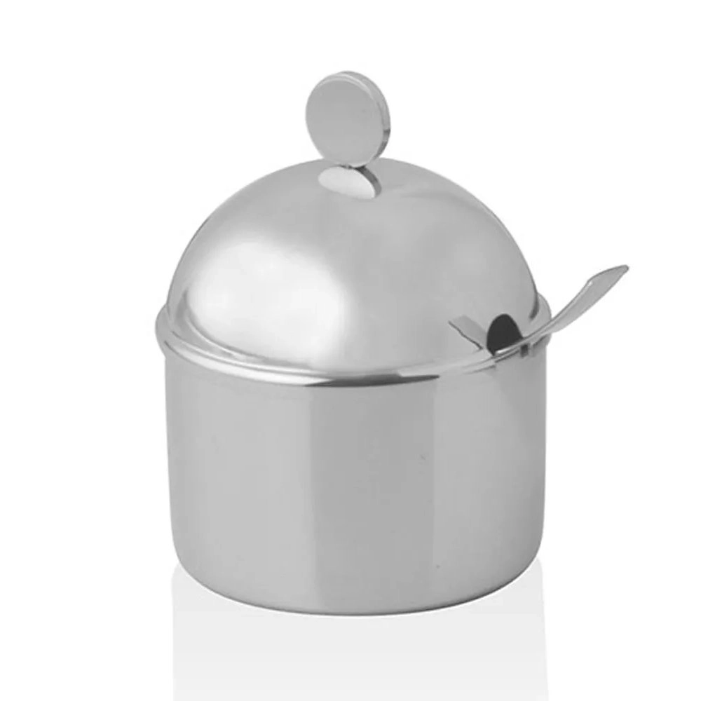 Acucareiro Com Colher Riva Ravena Aco Inox