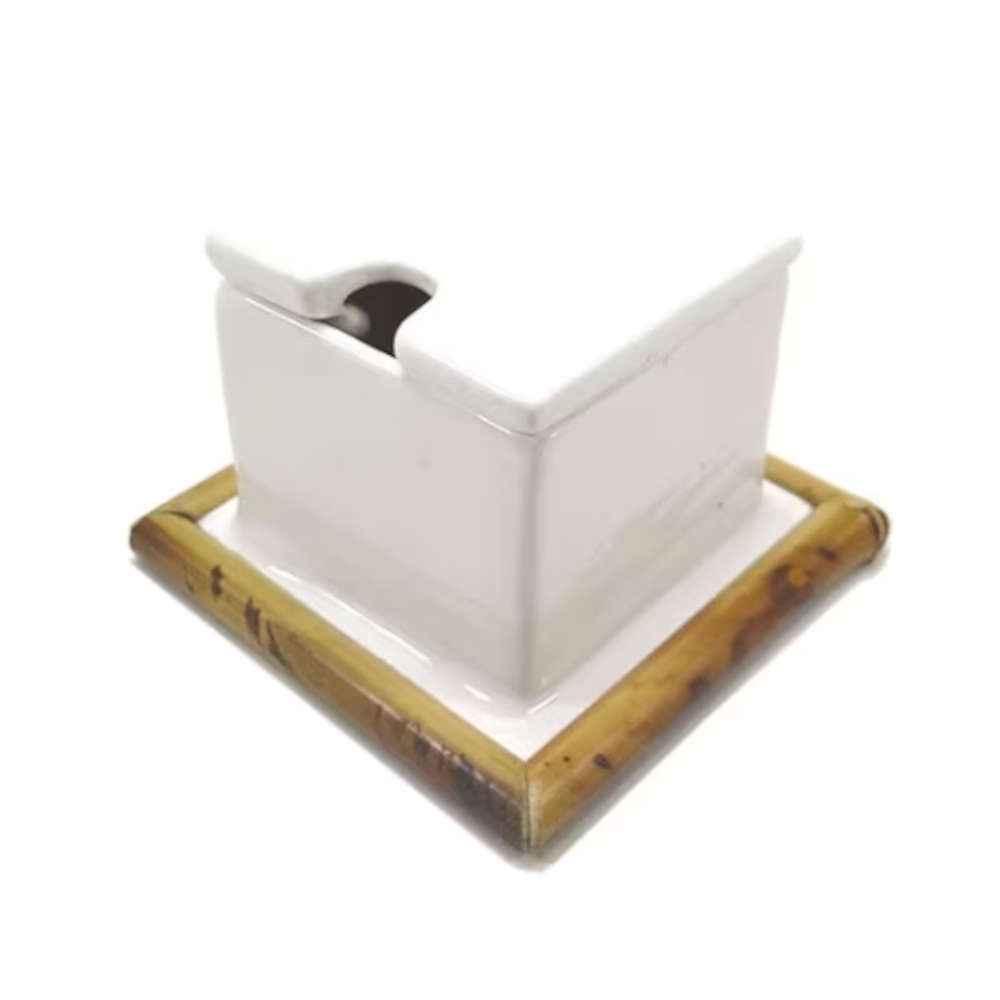 Acucareiro Quadrado Sil Com Tampa Sonia Pierry Branco Acucareiro Quadrado Sil Com Tampa Sonia Pierry Branco