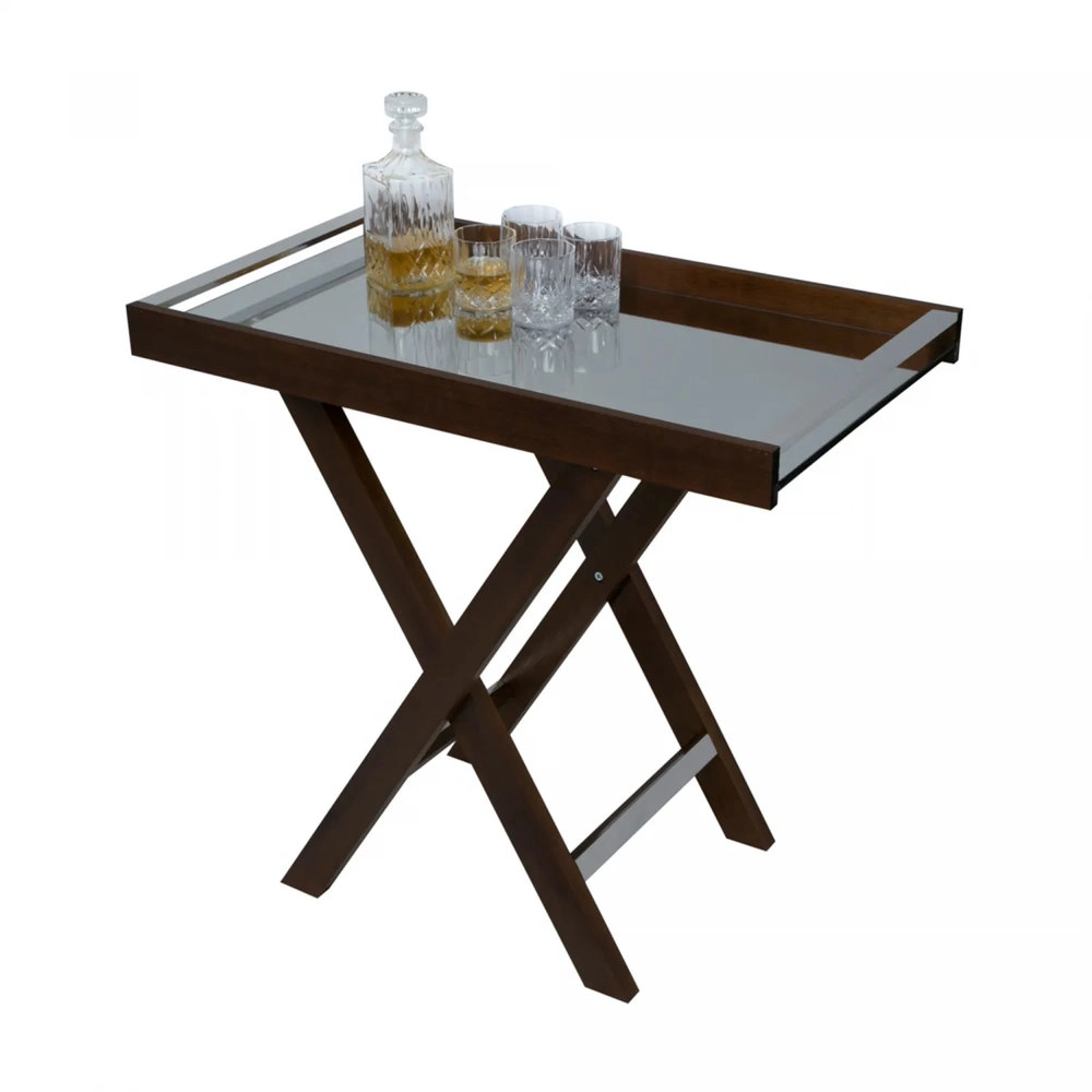 Aparador de Madeira Com Espelho Naturals 80cm X 46cm X 78,5 Cm - Woodart Aparador de Madeira Com Espelho Naturals 80cm X 46cm X 78,5 Cm - Woodart