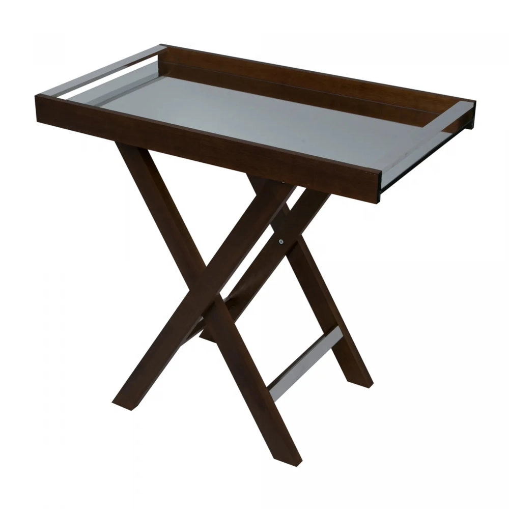 Aparador de Madeira Com Espelho Naturals 80cm X 46cm X 78,5 Cm - Woodart Aparador de Madeira Com Espelho Naturals 80cm X 46cm X 78,5 Cm - Woodart