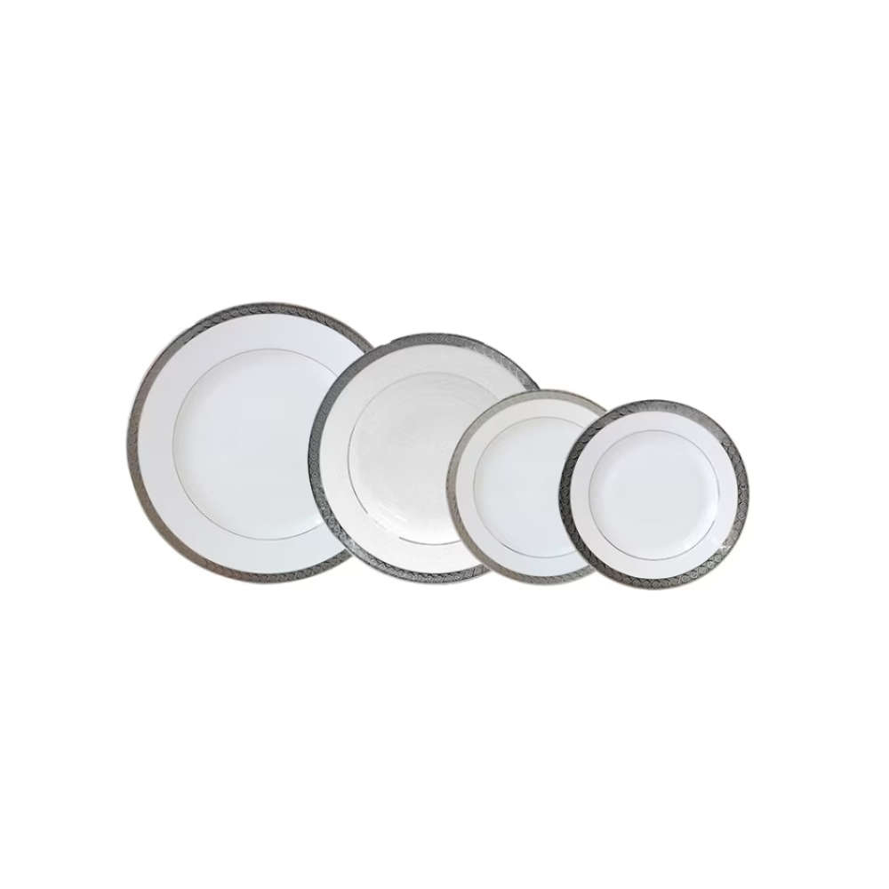 Aparelho de Jantar 24 Pecas Bernardaud Torsade Aparelho de Jantar 24 Pecas Bernardaud Torsade