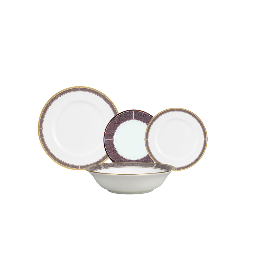 Aparelho de Jantar 24 Pecas Shagreen Cocoa Wedgwood