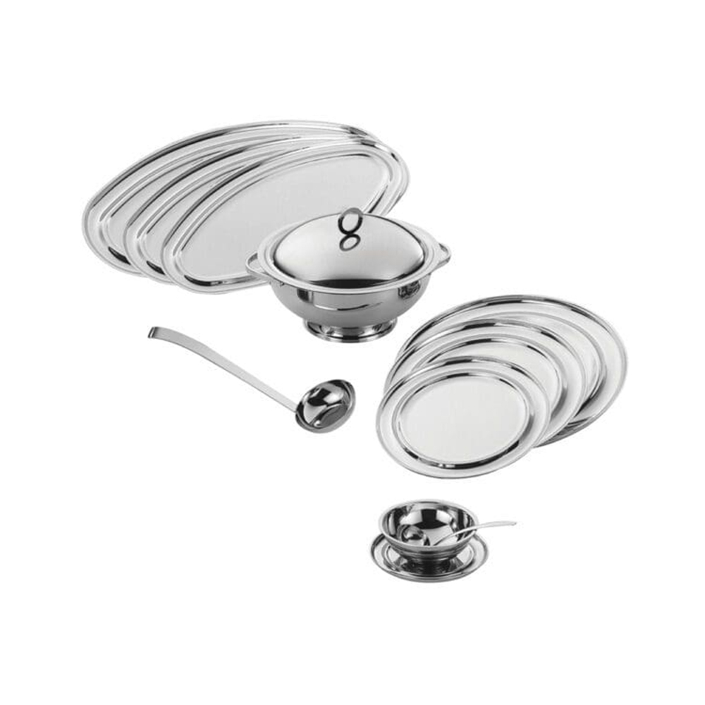 Baixela 11 Pecas Riva Valenza Aco Inox