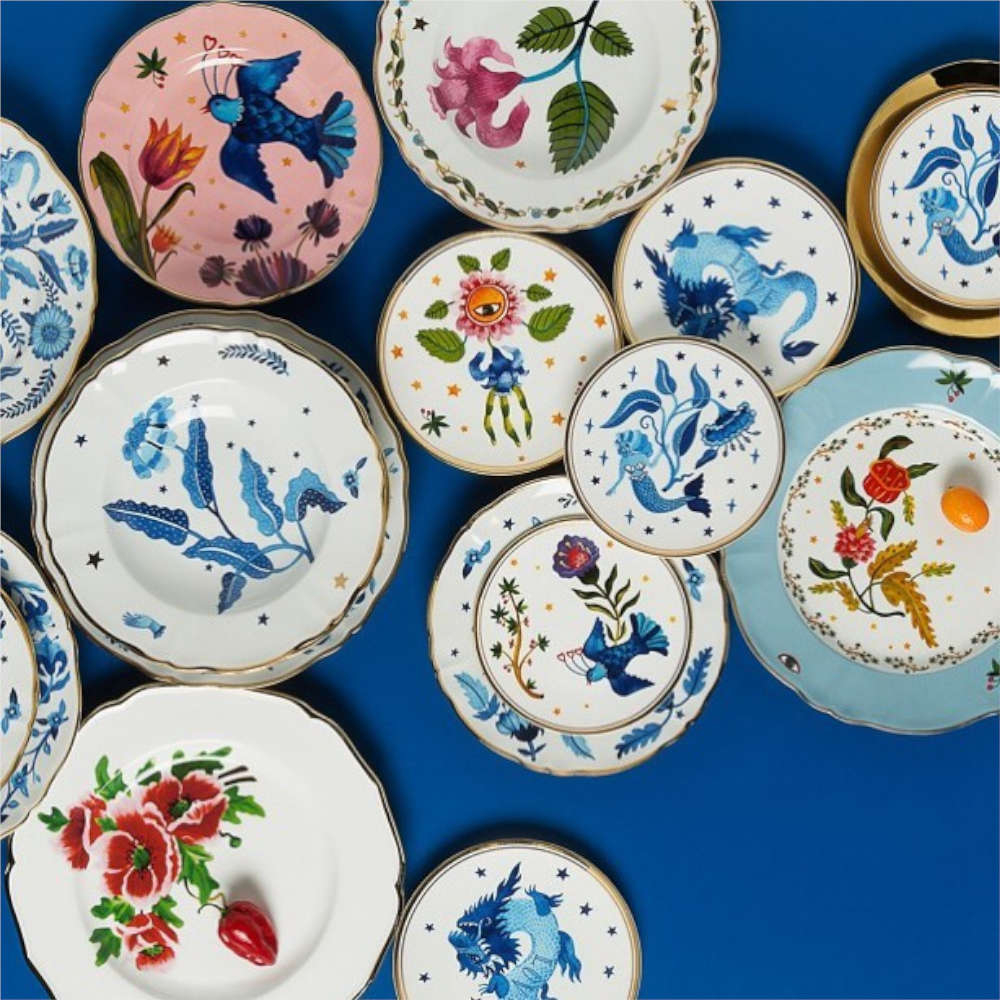 Baixela 18 Pecas Over Blue Bitossi