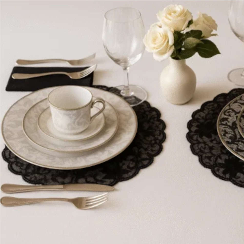 Baixela 24 Pratos Chantilly Blanche Noritake