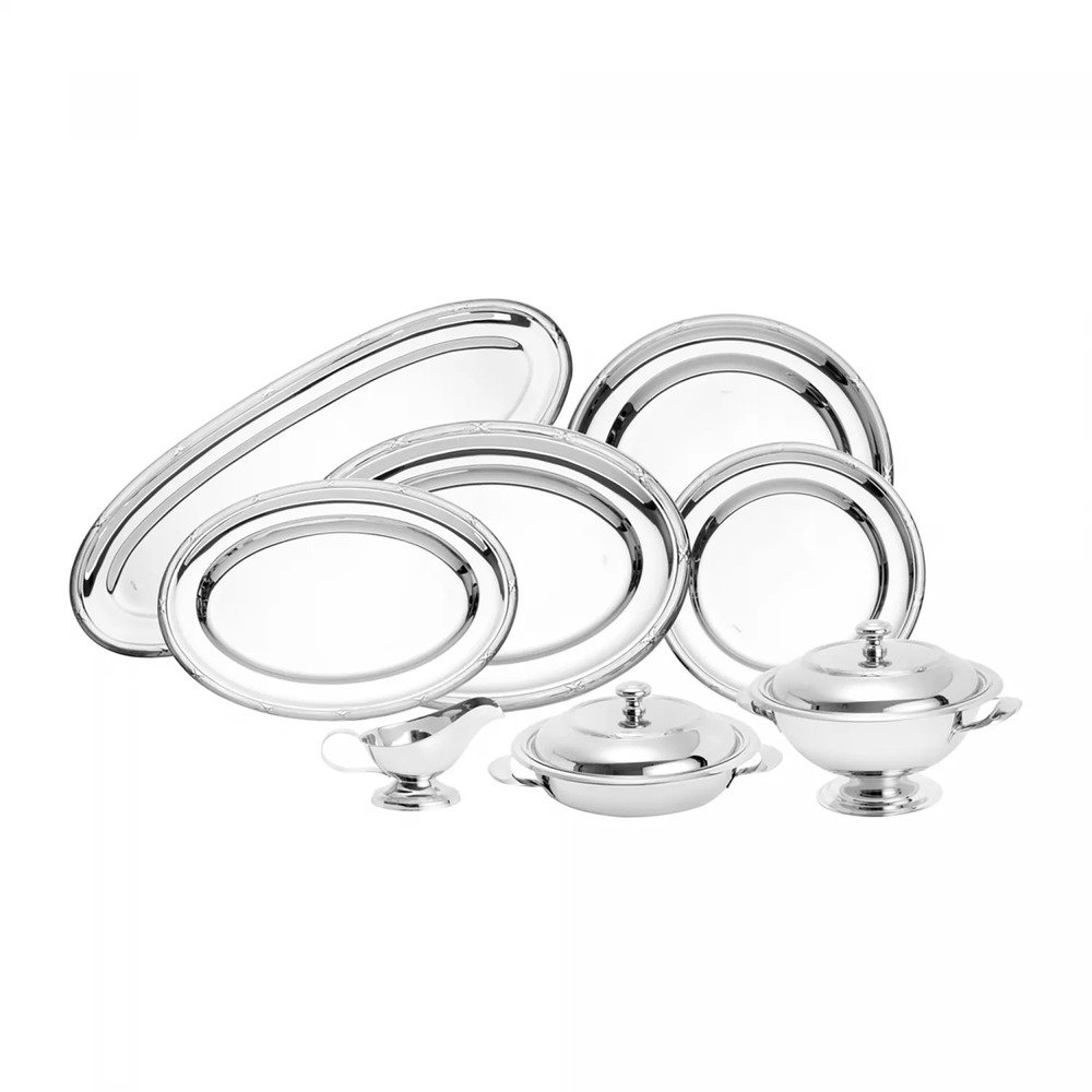 Baixela Croise Monaco Aco Inox - 8 Pecas Baixela Croise Monaco Aco Inox - 8 Pecas