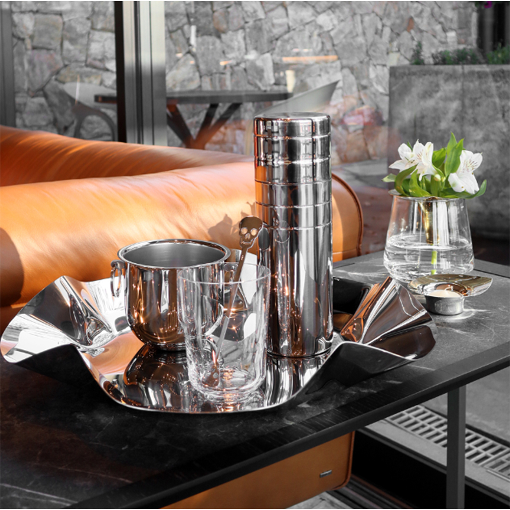 Balde P/ Gelo C/ Pinca Bottega Aco Inox Balde P/ Gelo C/ Pinca Bottega Aco Inox