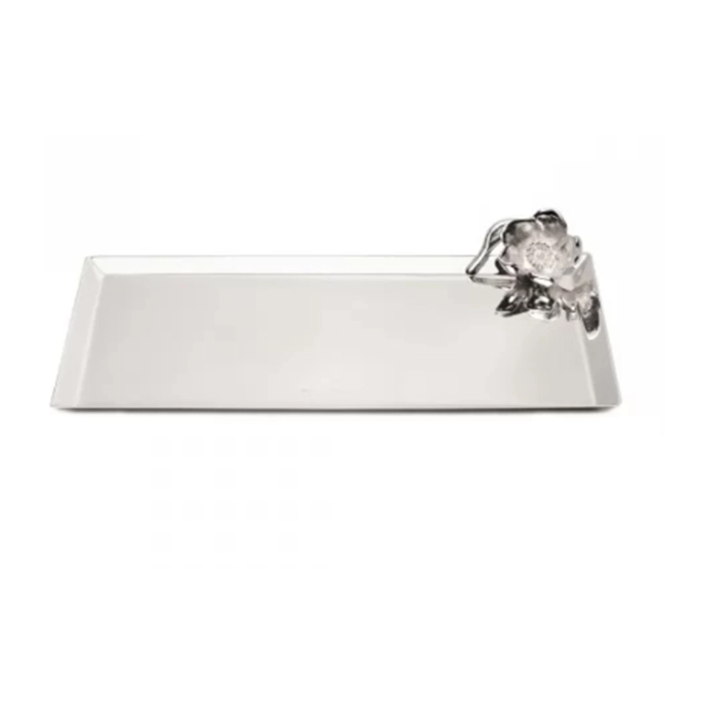 Bandeja A4 Orfèvrerie Royale Flor Em Prata