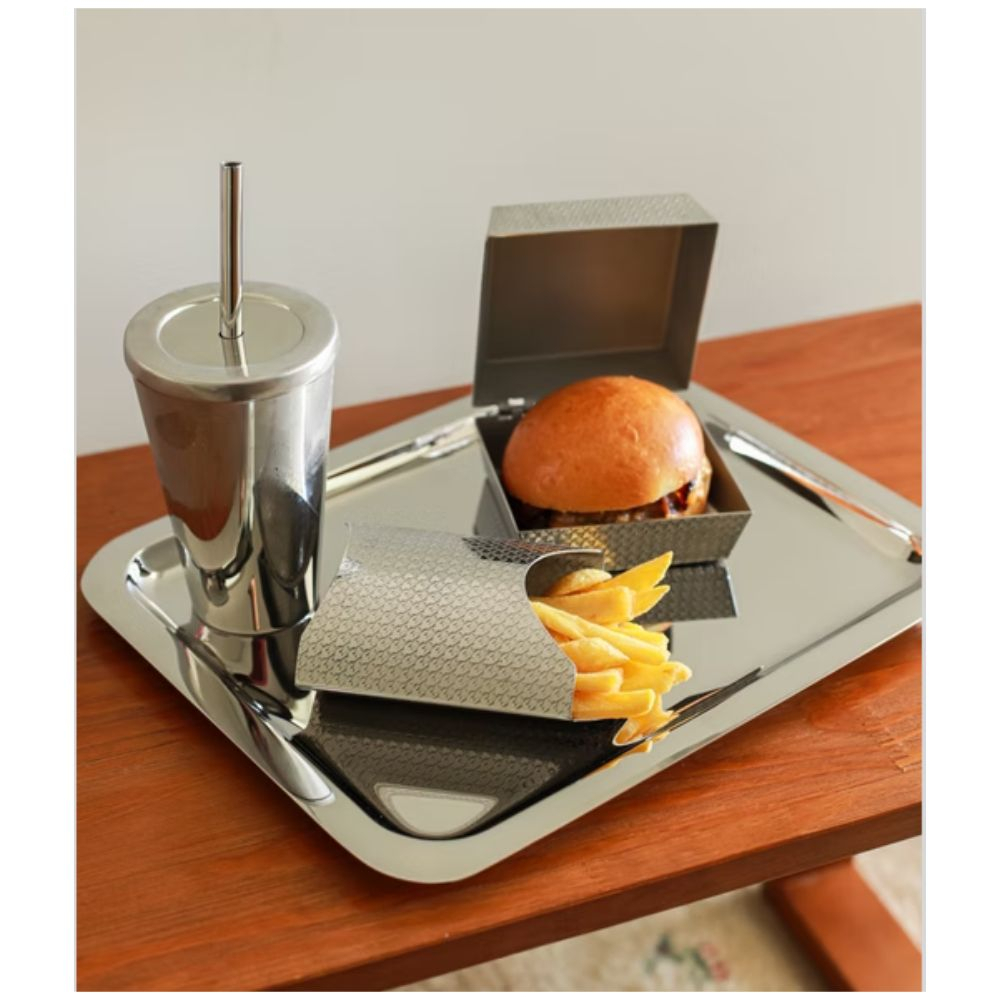 Bandeja Aco Inox  Orfevrerie Royale Lisa 36 Cm
