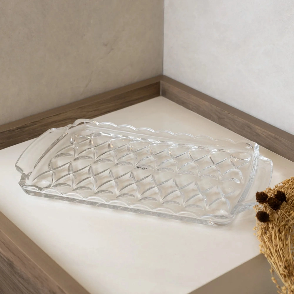 Bandeja Com Alca Wolff Angel 35 X 21,5 X 2,5 Cm