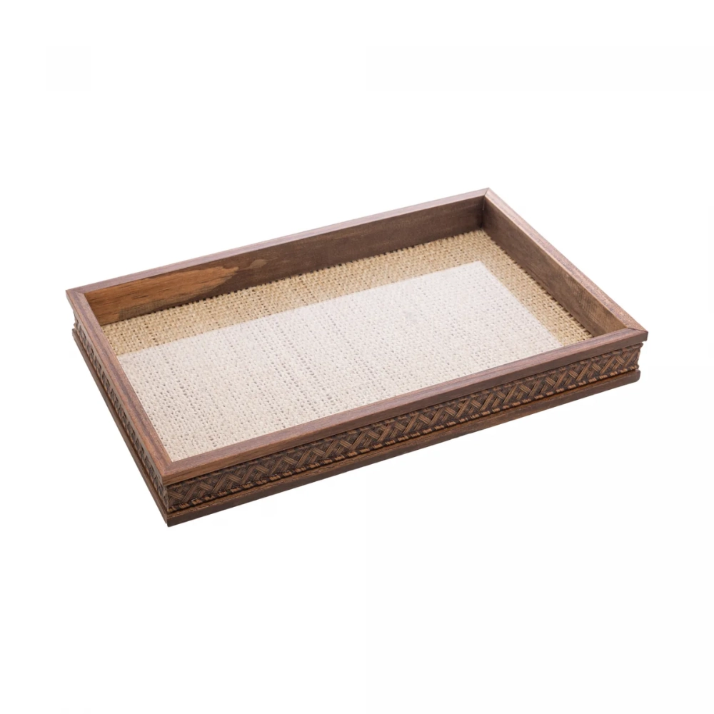 Bandeja Com Espelho Woodart Naturals 40 X 30 X 5 Cm Bandeja Com Espelho Woodart Naturals 40 X 30 X 5 Cm