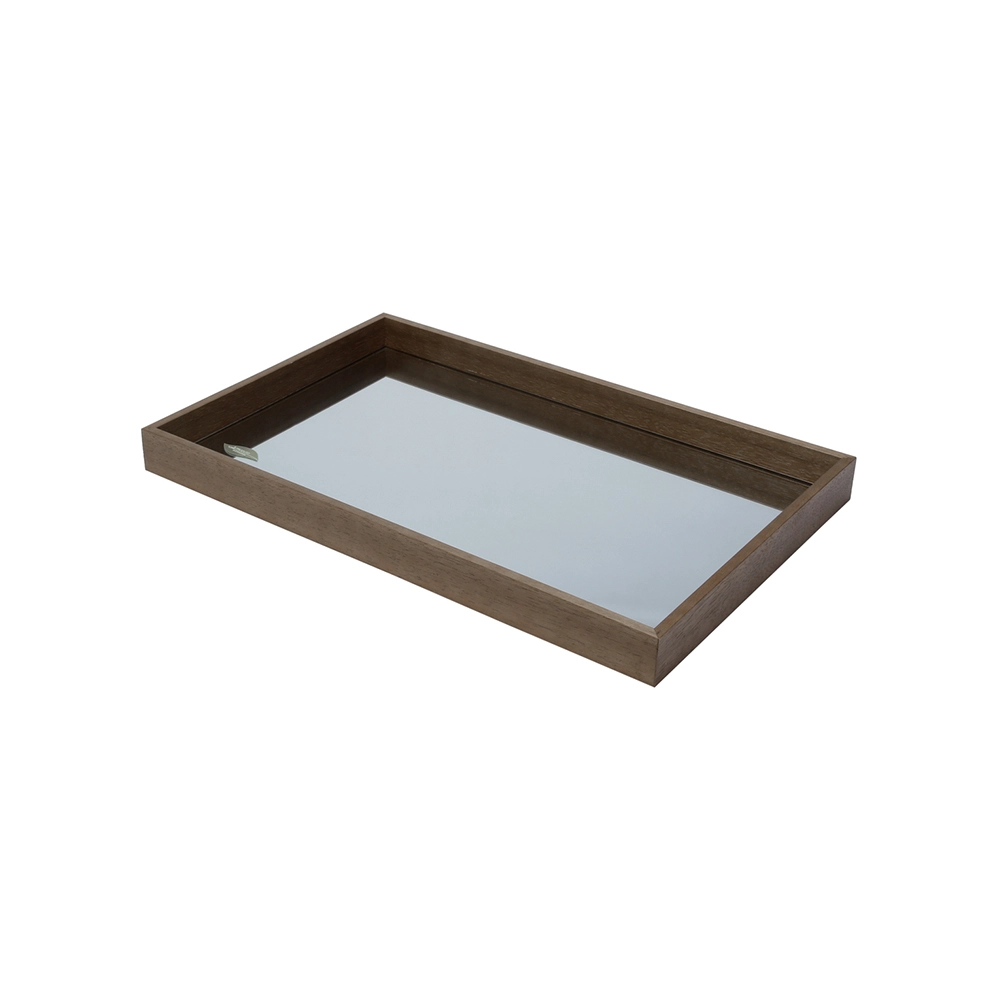Bandeja Com Espelho Woodart Naturals 46 X 26 X 5 Cm